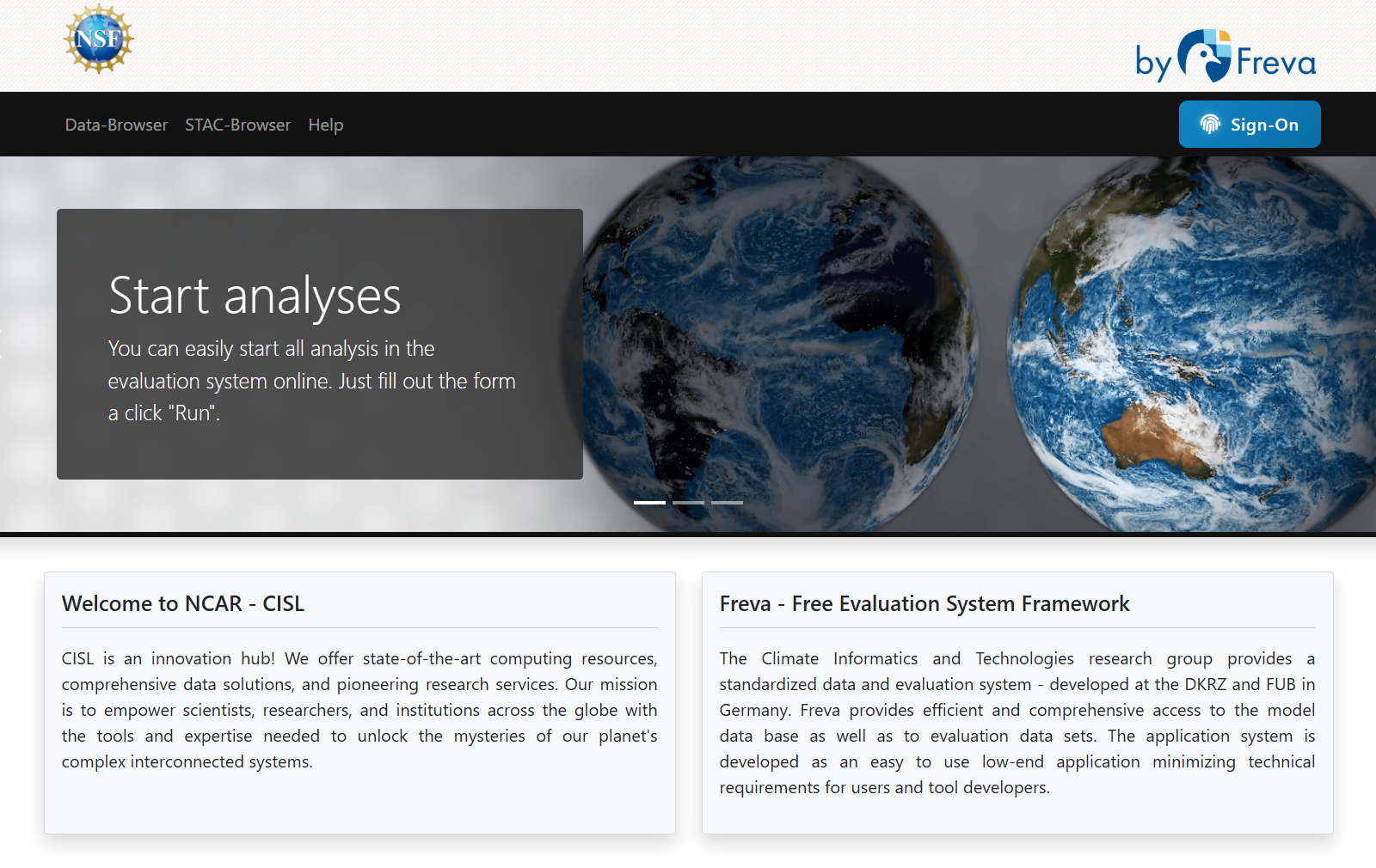Freva screenshot