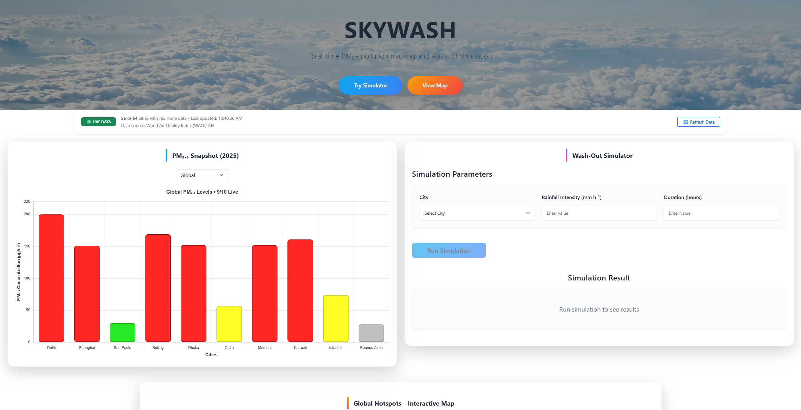 SkyWash screenshot